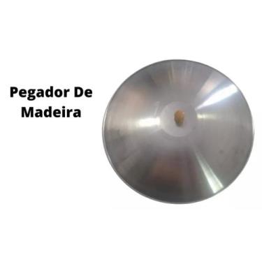 Imagem de Tampa Para Tacho Disco De Arado Paella Wok 55 cm Em Alumínio - waltach