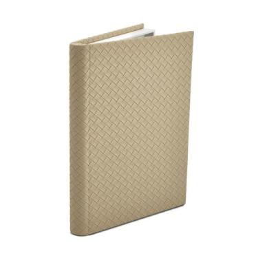 Imagem de LIVRO-CAIXA EM MDF COM REVESTIMENTO EM PU BEGE MART 29cm