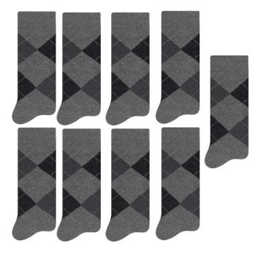 Imagem de Kit Com 9 Pares De Meias Clássica Casual Masculina De Algodão - Selene