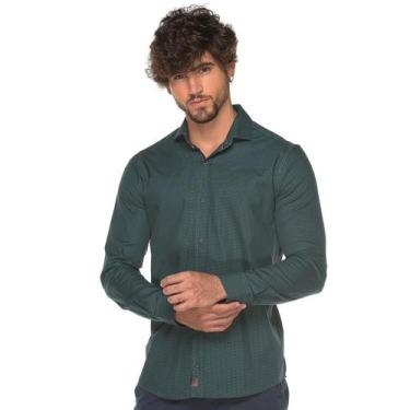 Imagem de Camisa Social Manga Longa Masculina Algodão Xadrez Rodeio - Teodoro Ca