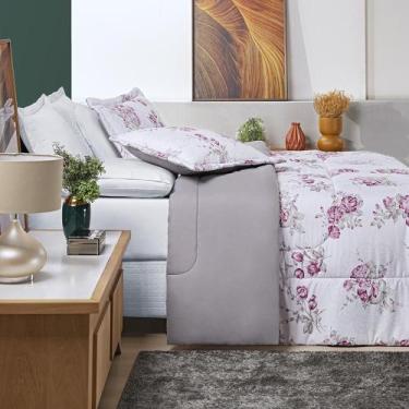 Imagem de Cobertor Casal Super King 200 Fios Nyla Rosa - De Luca Enxovais