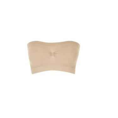 Imagem de Sutiã Top Faixa Bustier Sem Costura Lupo - Ref. 44000, M, Natural peac