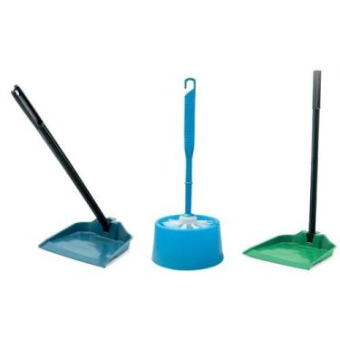Imagem de Kit Escova Sanitária e Pá de Lixo com Cabo Articulado 2 Peças - Fabric