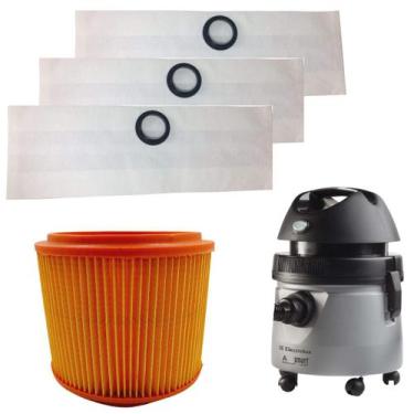 Imagem de KIT Saco e Filtro para Aspirador Electrolux A10 antigo 63mm - AllClean