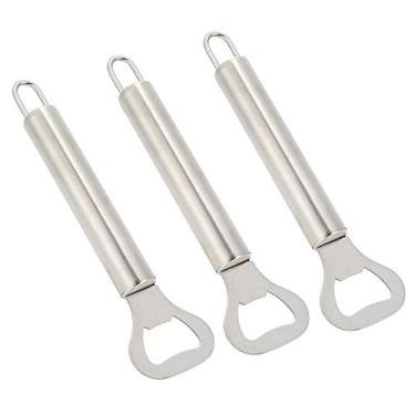 Imagem de Abridor de garrafas de vinho forte e durável 3 unidades de aço inoxidável resistente ao desgaste manual, abridores de vinho, mini portátil para cozinha familiar, festa de acampamento,