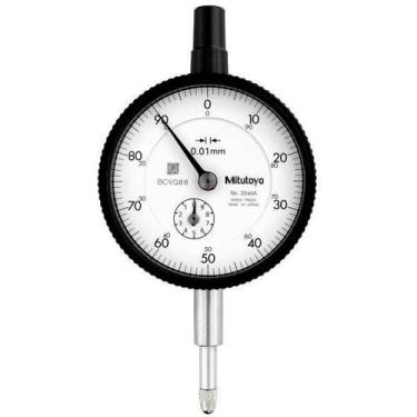 Imagem de Relógio Comparador 10mm Resolução 0,01mm Mitutoyo 2046A