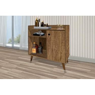 Imagem de Aparador / Balcão Cantinho do Café MAD Modelo Retrô 1 Porta e Nichos C