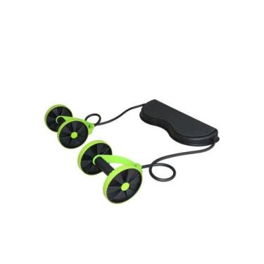 Imagem de Roda Abdominal Dupla Flex com Elástico e Apoio - Odin Fit