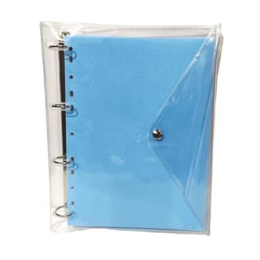 Imagem de Caderno Fichário Argolado Univ. PVC Neon ou Pastel 96 Fls + 6 Divisóri