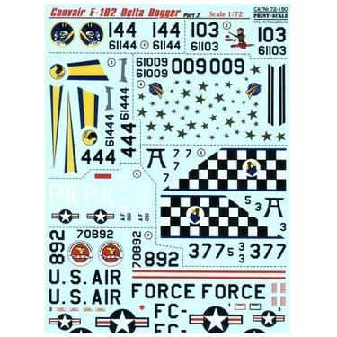 Imagem de Convair F-102 Delta Dagger, Part 2 Print Scale 72-150