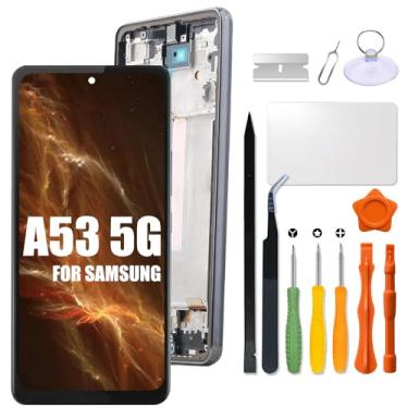 Imagem de Tela de substituição para Samsung Galaxy A53 5G com moldura INCELL para Samsung A536B A536U A536E A536V A536W A536N S536DL LCD Touch Display Digitalizador com peça de reparo (sem função de impressão