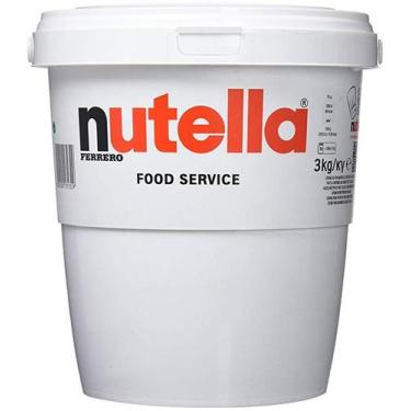 Imagem de Nutella 3kg Ferrero Creme de Avelã Com Cacau Balde Gigante