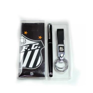 Imagem de Jogo Caneta Touchscreen De Metal Com Chaveiro Santos - mileno
