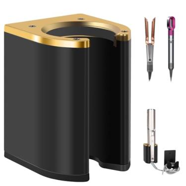 Imagem de Fippkargo Suporte de parede compatível com Dyson Airwrap/Airstrait, suporte de secador de cabelo para Shark FlexStyle, suporte organizador universal de ferro de cachos para banheiro