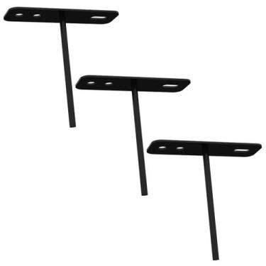 Imagem de Kit 03 Suportes De Refletor Led Canhão de Luz Fachada Banner Base Esta