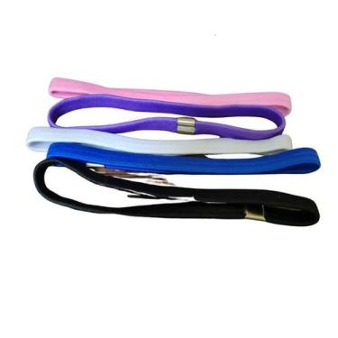 Imagem de 6 Elásticos Faixa Cabelo colorida Unissex esportes corrida - Lynx prod