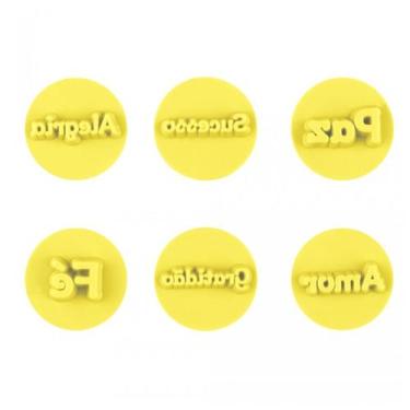 Imagem de Kit Carimbo Marcador Desejos Amarelo  - 1 unidade - BlueStar - Rizzo