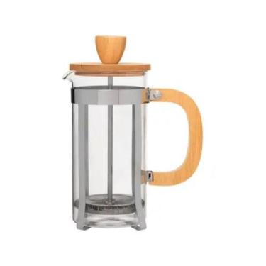 Imagem de Cafeteira Prensa Francesa e Alça Bambu 370 ml Mimo AF20341 - Mimo Styl