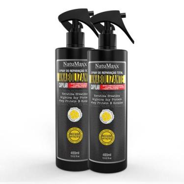 Imagem de Kit 2 Spray de Reparação Total Fortificante Anabolizante Capilar Natum