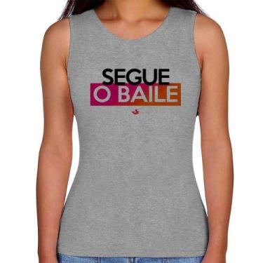Imagem de Regata Feminina Segue o baile - Foca na Moda, Cinza, GGG