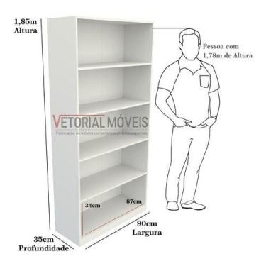 Imagem de Armário Prateleira Multiuso Mdp ( Vitrine Loja Closet) - VETORIAL MÓVE