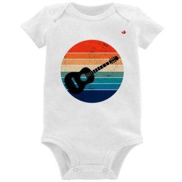 Imagem de Body Bebê Violão Vintage Sunset - Foca na Moda, Branco, P