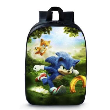 Imagem de Mochila Pré Escolar Pequena Infantil Creche Super Sonic Novidade 69 - 
