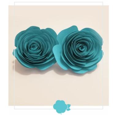 Imagem de Topo de Bolo Rosas Tiffany M - 2 unidades - Amora - Rizzo