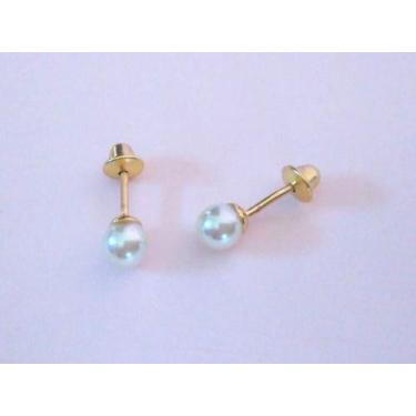 Imagem de Brinco Banhado a Ouro Infantil - AS JOIAS