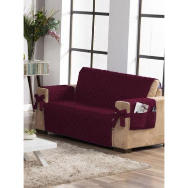 Imagem de Kit Capa Protetora Pra Sofa Matelado Com Laço 2 Lugares Menor Preço Ma