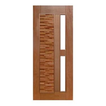 Imagem de Porta de Madeira Mix p/Vidro Maciça Cedro Arana Casmavi, 90cm x 210cm