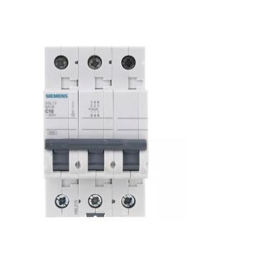 Imagem de Disjuntor tripolar 10a curva c siemens 5sl13107mb