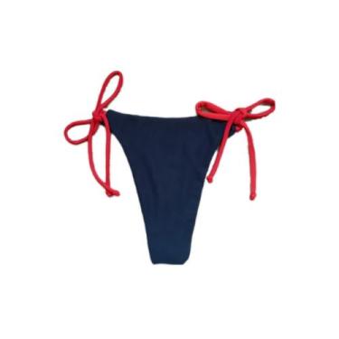 Imagem de Calcinha de biquini fio dental avulso duas cores biquíni fio dental - 