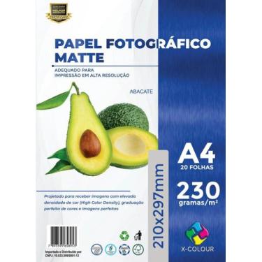 Imagem de 100 Folhas Papel Fotográfico Matte fosco 230gr alta resolução - X colo