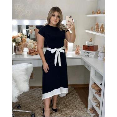 Imagem de Vestido Longo Feminino Com Faixa Na Cintura Moda Cristã - SALES STORE,