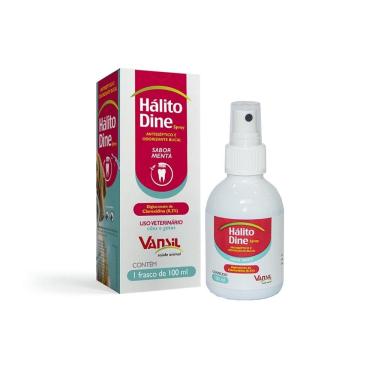 Imagem de Antisséptico Bucal Hálito Dine 100ml p Cães e Gatos - Vansil