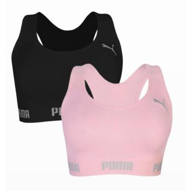 Imagem de Kit 2 Tops Puma Esportivo Sem Costura Feminino-Feminino