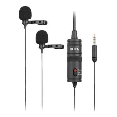 Imagem de Microfone Lapela Omnidirecional Duplo B.oya Bliksem 3.5mm (1/8'')