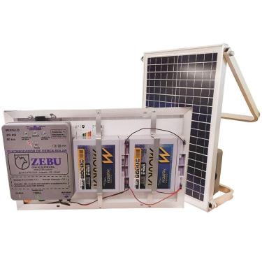 Imagem de Kit Cerca Elétrica Solar Zebu ZS80I BI Bateria Integrada 40622