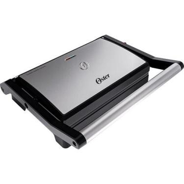 Imagem de Sanduicheira Eletrica Mini Grill Oster 2 em 1 Potencia 1000w 110v, Ino