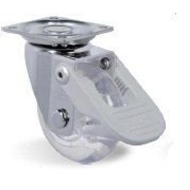 Imagem de Rodizio giratório para carrinhos e  móveis  roda gel com freio glap 21