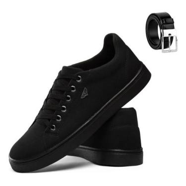 Imagem de Kit Sapatenis Masculino Tênis Confort + Cinto Social Promoçã - Bota Ma