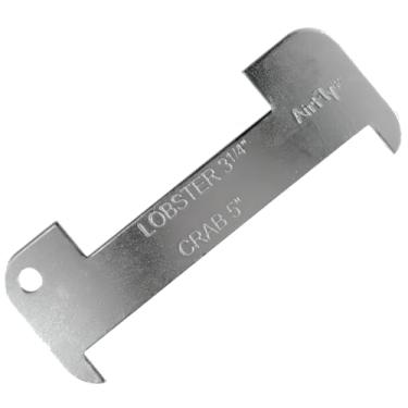 Imagem de AirFly Medidor de lagosta e caranguejo de alumínio para Califórnia, Maine, MA, NH, RI, CT, MP, Canadá 14 cm, 12,7 cm, 8,5 cm