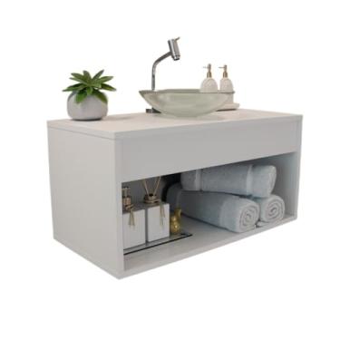 Imagem de Gabinete de banheiro de 60 cm sem cuba (Branco)