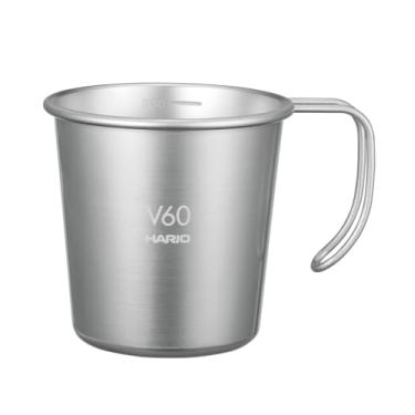 Imagem de Hario Caneca empilhável V60 para ambientes externos, 320 ml, prata