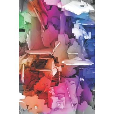 Imagem de Notebook - Digital Paint - A beautiful and unique HEXAGONAL PAPER notebook/journal. 200 pages. 90gsm paper. A5 notebook: Travel Friendly - Back To School - Gift