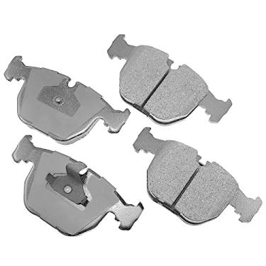Imagem de Akebono EUR681 Euro Ultra Premium Kit de pastilhas de freio a disco de cerâmica, cinza
