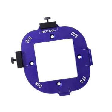 Imagem de Baoblaze Modelo de posicionamento de ângulo, ferramenta auxiliar de corte, fácil de usar, gabarito de raio de canto, Style B