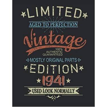 Imagem de 80th Birthday Limited 80 Years Edition 1941 Graphic Deko Vintage: PUZZLE BOOK - Funny retro birthday present, gift idea - A4 (8. 5x11) - 101 pages - ... sketch, planner, birthday, vintage, saying