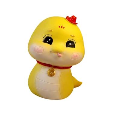 Imagem de Ioensy Cofrinho de, caixa de dinheiro, estatueta de animal, pote de armazenamento, banco de dinheiro para quarto, crianças, sala de estar, presente de, Yellow S